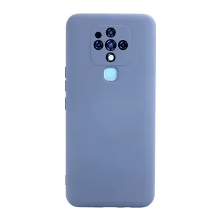 Tecno Camon 16 Uyumlu Kılıf Nano içi Kadife Silikon - Gri