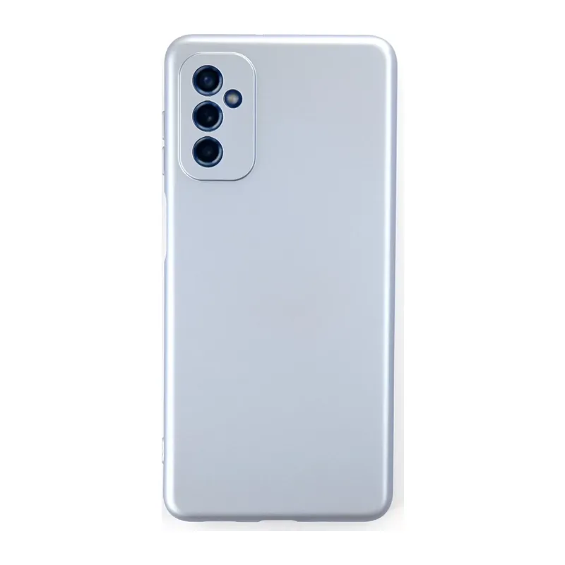 Samsung Galaxy M52 5G Uyumlu Kılıf Nano içi Kadife Silikon - Sky Blue
