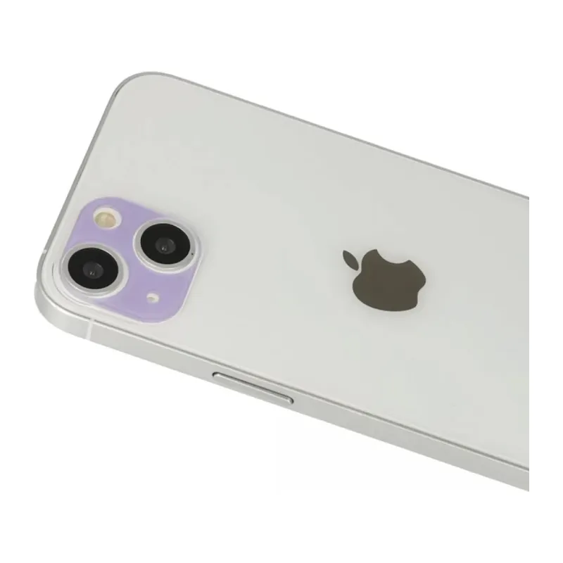 Apple iPhone 13 Uyumlu Rainbow Kamera Lens Koruma Cam - Mor