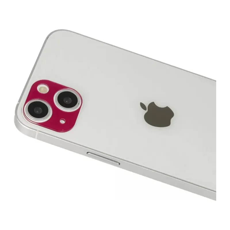 Apple iPhone 13 Uyumlu Rainbow Kamera Lens Koruma Cam - Koyu Kırmızı