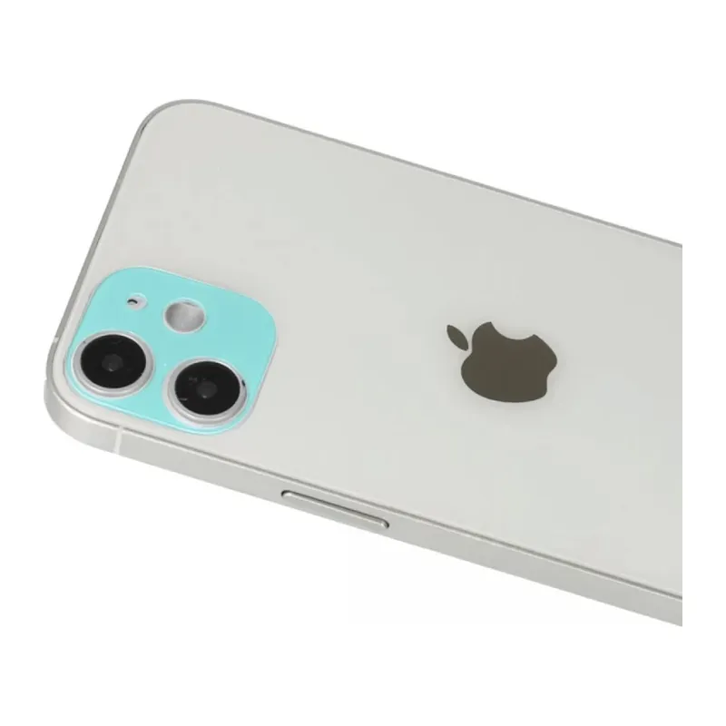 Apple iPhone 12 Uyumlu Rainbow Kamera Lens Koruma Cam - Yeşil