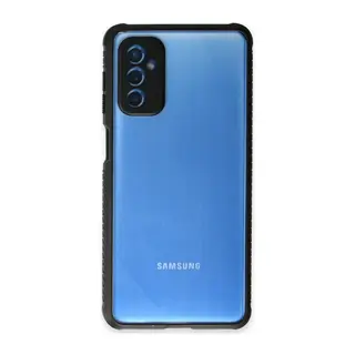 Samsung Galaxy M52 5G Uyumlu Kılıf Miami Şeffaf Silikon - Siyah
