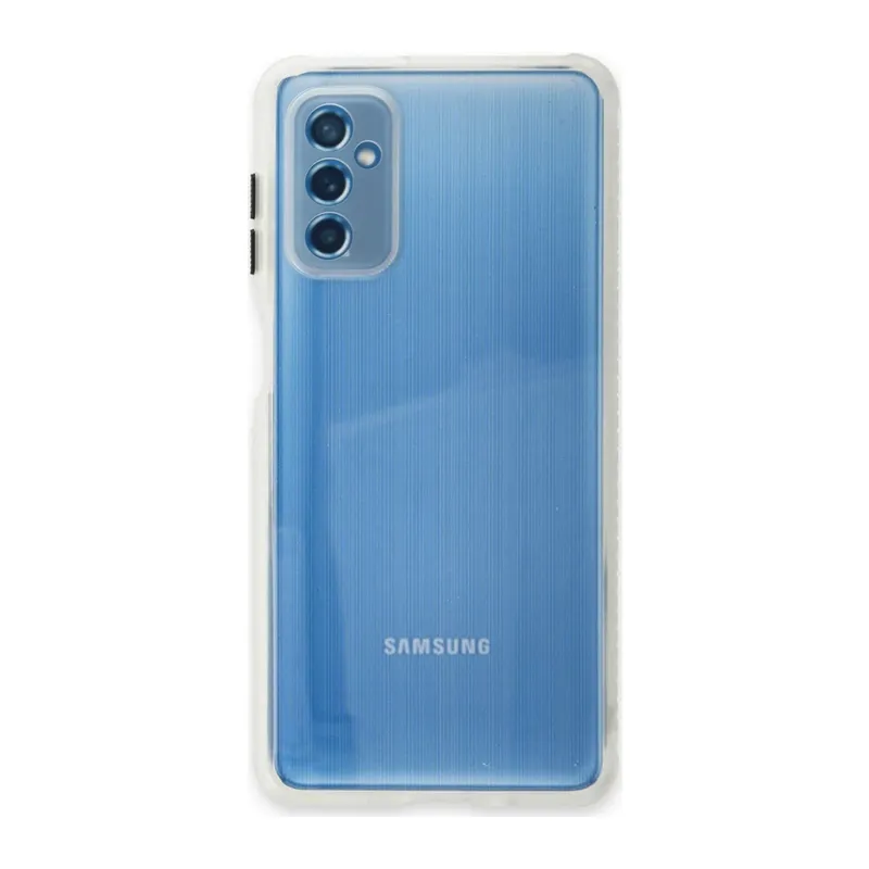 Samsung Galaxy M52 5G Uyumlu Kılıf Miami Şeffaf Silikon - Şeffaf