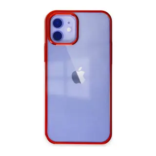 Apple iPhone 12 Kılıf Element Silikon - Kırmızı