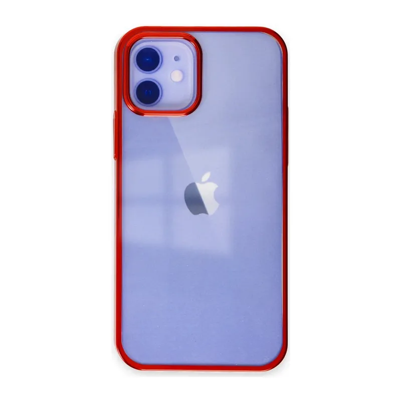 Apple iPhone 12 Kılıf Element Silikon - Kırmızı