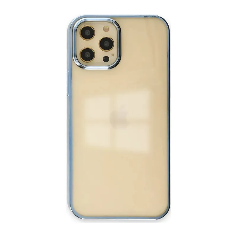 Apple iPhone 12 Pro Max Uyumlu Kılıf Element Silikon - Mavi