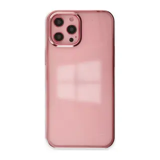 Apple iPhone 12 Pro Max Uyumlu Kılıf Element Silikon - Pembe