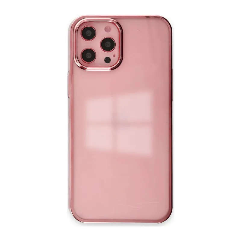 Apple iPhone 12 Pro Max Uyumlu Kılıf Element Silikon - Pembe