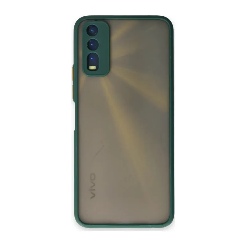 Vivo Y11S Uyumlu Kılıf Montreal Silikon Kapak - Yeşil