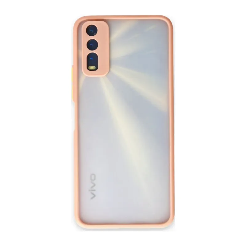 Vivo Y11S Kılıf Montreal Silikon Kapak - Pembe