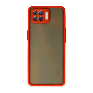 Oppo Reno 4 Lite Uyumlu Kılıf Montreal Silikon Kapak - Kırmızı