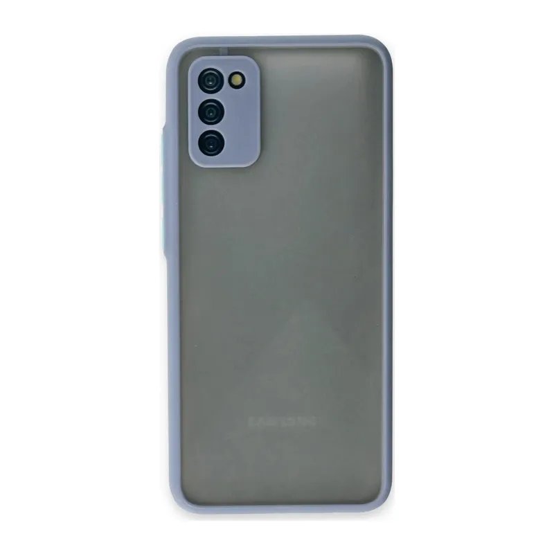 Samsung Galaxy A02S Uyumlu Kılıf Montreal Silikon Kapak - Gri
