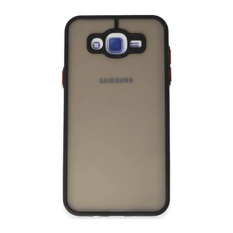 Samsung Galaxy J7 Uyumlu Kılıf Montreal Silikon Kapak - Siyah