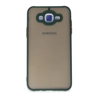 Samsung Galaxy J7 Kılıf Montreal Silikon Kapak - Yeşil