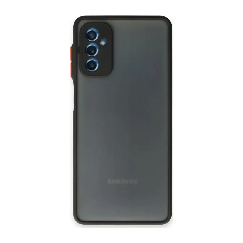 Samsung Galaxy M52 5G Uyumlu Kılıf Montreal Silikon Kapak - Siyah
