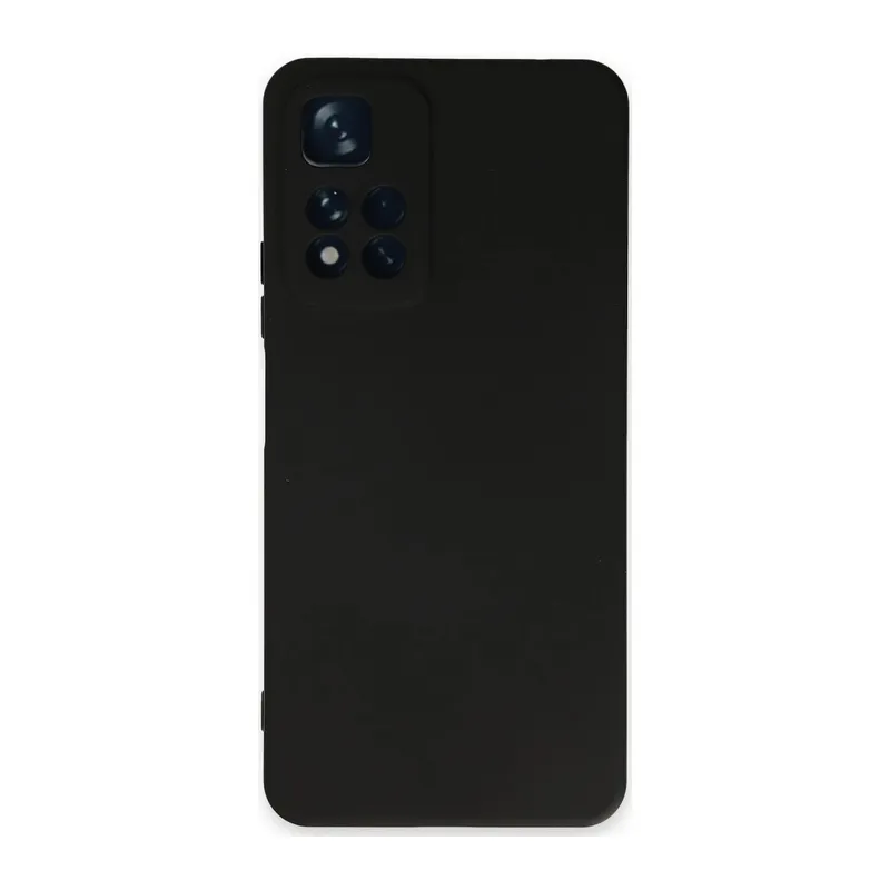 Xiaomi Redmi Note 11 Pro Plus 5G Uyumlu Kılıf Nano içi Kadife Silikon - Siyah