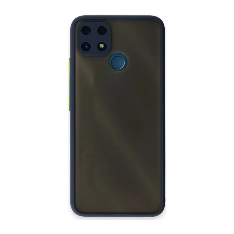 Realme C25 Uyumlu Kılıf Montreal Silikon Kapak - Lacivert