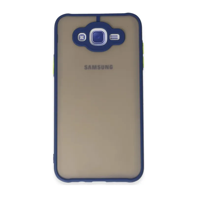 Samsung Galaxy J7 Uyumlu Kılıf Montreal Silikon Kapak - Lacivert