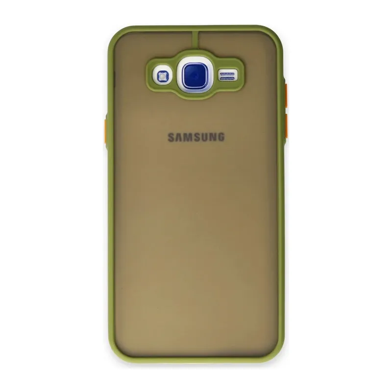 Samsung Galaxy J7 Uyumlu Kılıf Montreal Silikon Kapak - Açık Yeşil