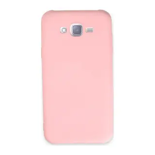 Samsung Galaxy J7 Uyumlu Kılıf Nano içi Kadife Silikon - Pudra