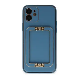 Apple iPhone 12 Kılıf Coco Elit Kapak - Mavi