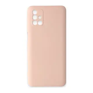 Samsung Galaxy M31S Kılıf Nano içi Kadife Silikon - Pudra