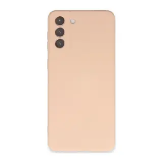 Samsung Galaxy S21 Uyumlu Kılıf Nano içi Kadife Silikon - Pudra