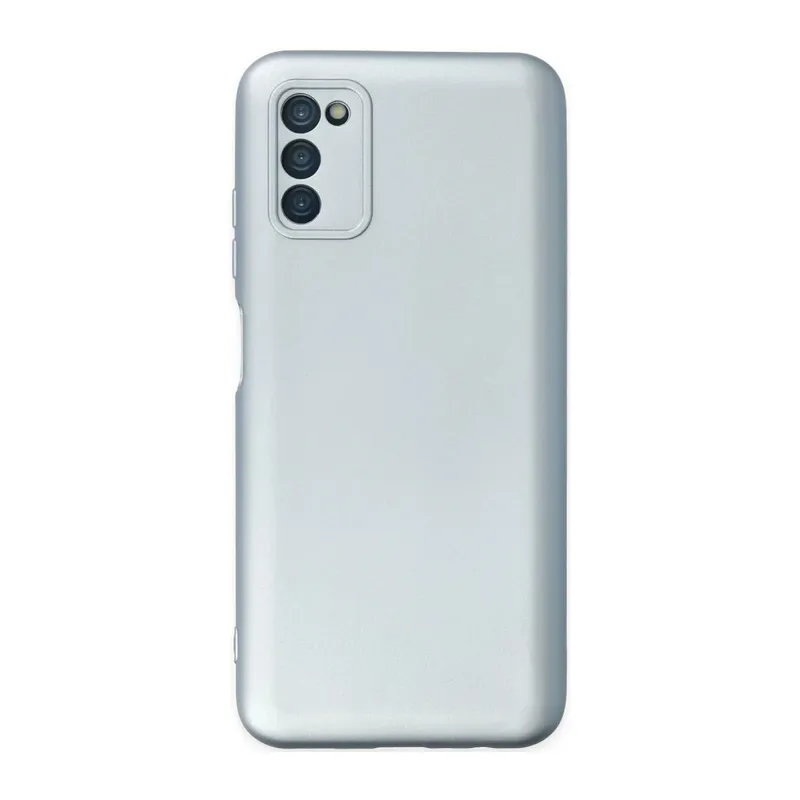 Samsung Galaxy A03S Uyumlu Kılıf Nano içi Kadife Silikon - Sky Blue
