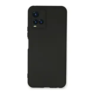 Vivo Y21S Kılıf Nano içi Kadife Silikon - Siyah