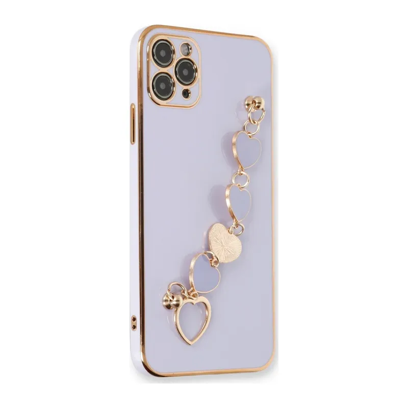 Apple iPhone 11 Pro Max Kılıf Esila Silikon - Lila