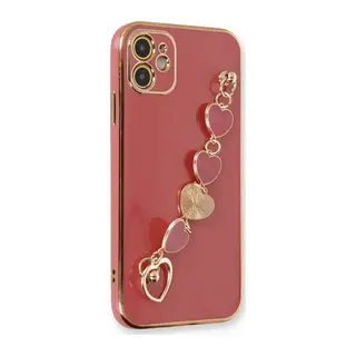 Apple iPhone 12 Kılıf Esila Silikon - Kırmızı