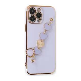 Apple iPhone 13 Pro Max Uyumlu Kılıf Esila Silikon - Lila