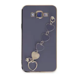 Samsung Galaxy J7 Uyumlu Kılıf Esila Silikon - Gri