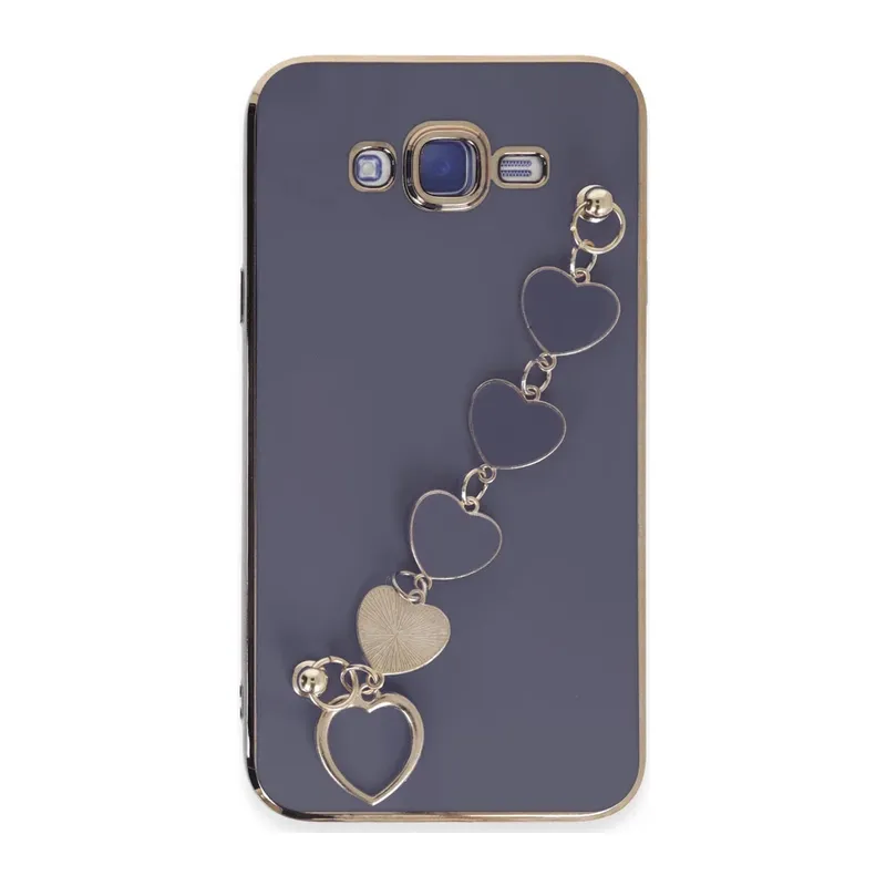 Samsung Galaxy J7 Uyumlu Kılıf Esila Silikon - Gri
