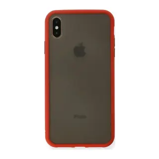 Apple iPhone XS Max Kılıf Montreal Silikon Kapak - Kırmızı