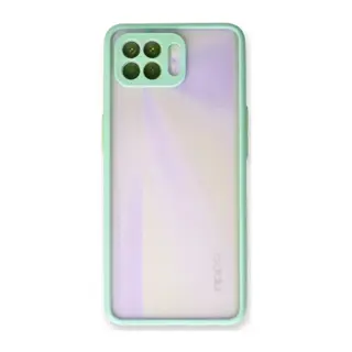 Oppo Reno 4 Lite Uyumlu Kılıf Montreal Silikon Kapak - Turkuaz