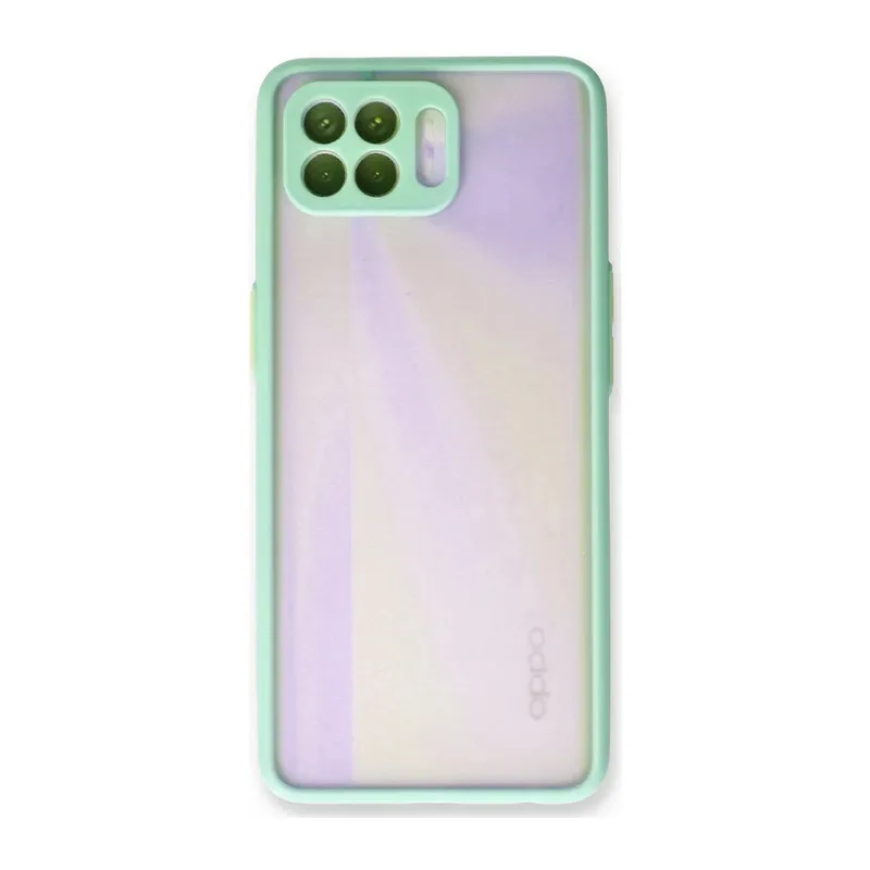 Oppo Reno 4 Lite Uyumlu Kılıf Montreal Silikon Kapak - Turkuaz