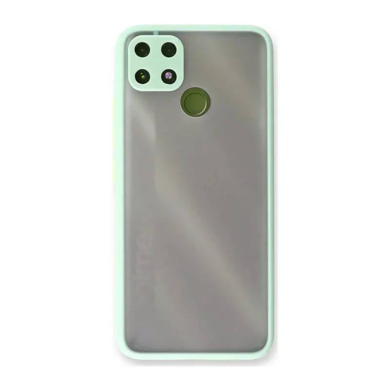 Realme C25 Uyumlu Kılıf Montreal Silikon Kapak - Turkuaz