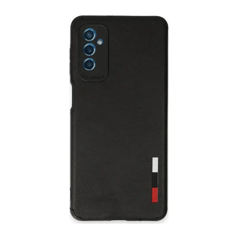 Samsung Galaxy M52 5G Uyumlu Kılıf Loop Deri Silikon - Siyah