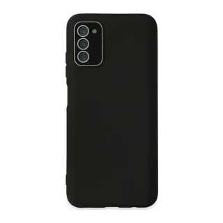 Samsung Galaxy A03S Kılıf Lansman Glass Kapak - Siyah
