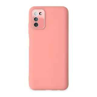 Samsung Galaxy A03S Uyumlu Kılıf Lansman Glass Kapak - Pembe