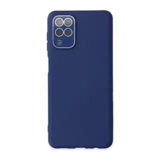 Samsung Galaxy A22 Uyumlu Kılıf Lansman Glass Kapak - Sky Blue