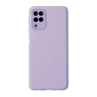 Samsung Galaxy A22 Uyumlu Kılıf Lansman Glass Kapak - Lila