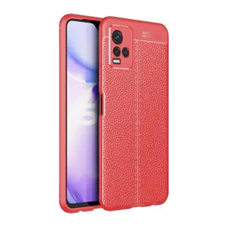 Vivo Y21S Kılıf Auto Focus Kapak - Kırmızı