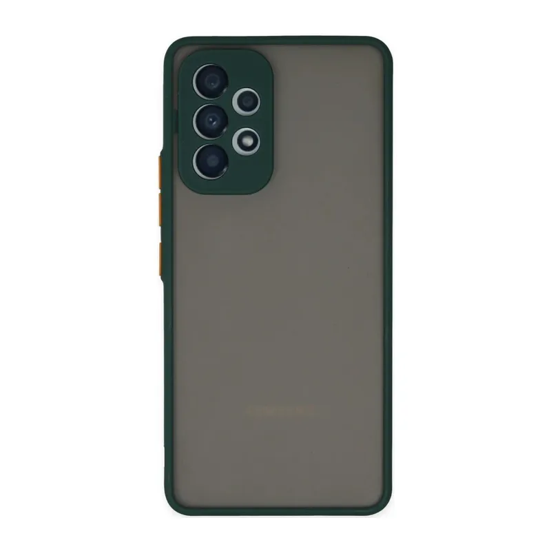 Samsung Galaxy A33 5G Uyumlu Kılıf Montreal Silikon Kapak - Yeşil