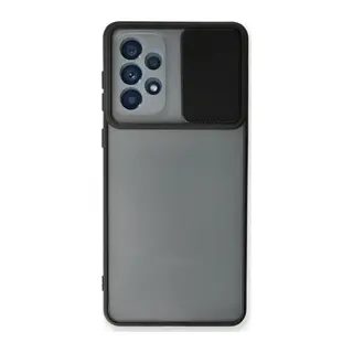 Samsung Galaxy A53 5G Kılıf Palm Buzlu Kamera Sürgülü Silikon - Siyah