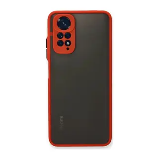 Xiaomi Redmi Note 11 Uyumlu Kılıf Montreal Silikon Kapak - Kırmızı