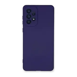 Samsung Galaxy A53 5G Uyumlu Kılıf Nano içi Kadife Silikon - Mor