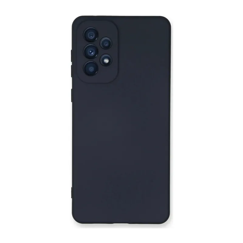 Samsung Galaxy A53 5G Uyumlu Kılıf Nano içi Kadife Silikon - Lacivert