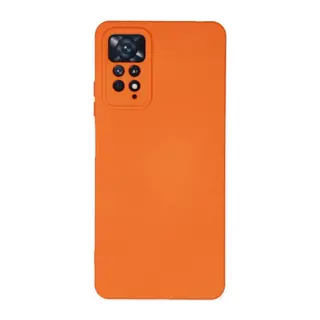 Xiaomi Redmi Note 11 Pro Uyumlu Kılıf Nano içi Kadife Silikon - Turuncu